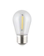 Shatterproof S14 12V DC LED 0.4W E27 Festoon Globe Yellow 205408