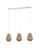 ALDERNEY PENDANT LIGHT 3X40W E27 NATURAL 206047