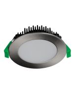 Tek 13 Watt Dimmable Round LED Downlight Satin Chrome / Tri Colour - 20445	