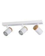 CARTAGENA SPOT 3X5W LED 4000K WHITE WITH WOOD  206181