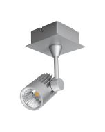 Jet 10 Watt Single Dimmable LED Spotlight Silver / White - 20649	