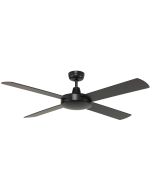 Tempest BLACK Ceiling Fan 4 Blade 52" 1300mm Brilliant