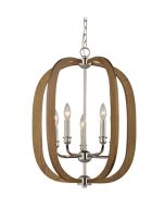 CLA LIGHTING BOLTON  E14 TAUPE FINISH WOOD Pendant BOLTON1