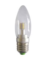 CLA LIGHTING 4W Candle LED GLOBE CLEAR ES WW CAN1