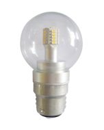 CLA LIGHTING LED GLOBE BC FANCY RND 4W 5000K CLR 300D FR6