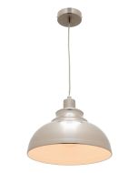 RISTO 1 LIGHT PENDANT SATIN CHROME (RIST1PSC) COUGAR LIGHTING