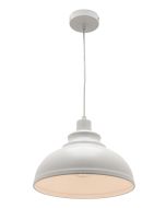 RISTO 1 LIGHT PENDANT WHITE (RIST1PWHT) COUGAR LIGHTING