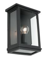 MADRID 1 LIGHT WALL LIGHT LARGE BLACK (MAD1ELGBLK) COUGAR LIGHTING