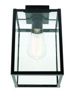 Manchester DIY Shade (MG6271) Matt Black Metalware with Clear Glass Mercator Lighting