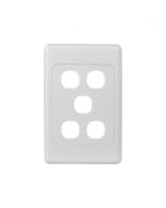 Cougar Blank Switch Plate Vertical 5 Gang (COSWPV5G) GSM