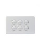 Cheetah Switch Horizontal 6 Gang 16AX/20A 250V (CHSW6G) GSM