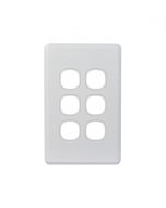 Cheetah Switch Plate Vertical 6 Gang (CHSWPV6G) GSM