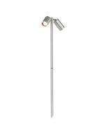 DENVER-II 2 LIGHT TALL GARDEN SPIKE (19400/16) Stainless Steel BRILLIANT LIGHTING