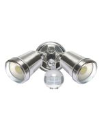 HUNTER-III 2 LIGHT LED FLOODLIGHT WITH SENSOR (19245/13) SATIN NICKEL BRILLIANT LIGHTING - 19245/13