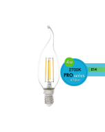 CANDLE CLEAR 4W E14 DIMMABLE 2700K FLAME LUS20250