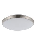 Ollie 2 12W/15W Dimmable LED Oyster 250MM Light Satin Nickel/ Tri-Colour 206394