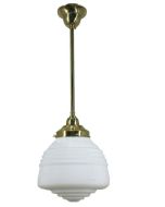 Standard 1/2" 1 Light Rod Set Pendant - Domec - Polished Brass