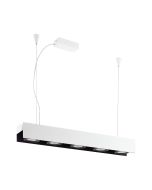 Badalona 25W Dimmable LED Pendant White & Black / Warm White - 39372