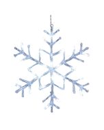 XMAS ANTARCTICA SNOWFLAKE NEUT WHT 400MM 410795N