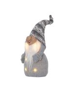 XMAS JOYLIGHT SANTA DECORATION GREY 400MM 411228