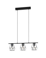 Mardyke 3 Light Pendant Black 43644