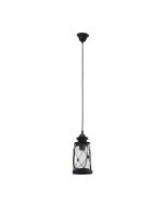 Bradford Traditional Pendant Light 60W E27 Black - 49213