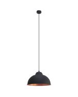 Truro 2 1 Light Industrial Pendant Black - 49247