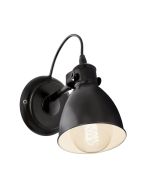 Priddy Industrial Adjustable Wall Lamp Black - 49468