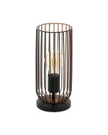 Roccamena 1 Light Table Lamp Black / Copper - 49646N