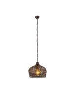 Jadida Coloured Glass Pendant Copper - 49764