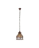 Jadida Coloured Glass Pendant Copper - 49765