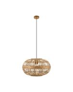 Amsfield Woven Wicker Pendant 60W E27 Brown - 49771