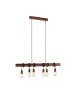 Townshend 4 6 Light Pendant Antique Brown - 49859