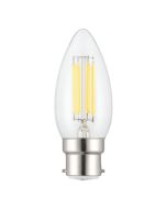 Filament Candle Clear 4W LED B22 Dimmable / Cool White 206446