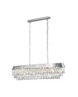 Valparaiso 13 Light Crystal Chandelier Chrome E14 40W 39495