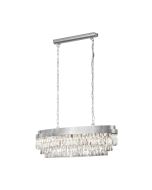 Valparaiso 10 Light Crystal Chandelier Chrome E14 40W 39494