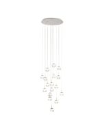 Montefio 2 85W Dimmable LED Chandelier Chrome & Crystal / Warm White  39547