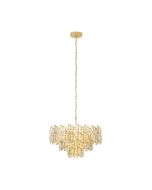 CALMEILLES PENDANT LIGHT 10X25W E14 BRASS WITH CRYSTAL 630MM 39613