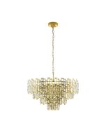 CALMEILLES PENDANT LIGHT 10X25W E14 BRS/CRYSTAL 780MM 39614