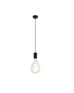 Tavistock 1 Light Pendant 60w E27 Black 49074N