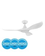 Noosa 46" DC Ceiling Fan White No Light 204794