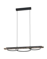 BOYAL PENDANT LIGHT 40.5W 3000K BLACK/RUSTIC WOOD 99624