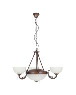 Savoy 5 Light Pendant 40w E14 + 60W E27 Oil Rubbed Bronze 204954