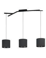 BALNARIO PENDANT LIGHT 3X40W E27 BLACK   39886N