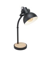 Lubenham Industrial Adjustable Desk Lamp Black 43165N