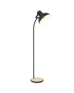 Lubenham Industrial Adjustable Floor Lamp Black 43166N