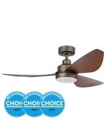 Torquay 48" 20W Dimmable LED DC Ceiling Fan Oil Rubbed Bronze With Koa Blade / Tri-Colour 20522812