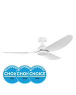 Torquay 56" 20W Dimmable LED DC Ceiling Fan White/ Tri-Colour 20523101