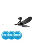 Torquay 56" 20W Dimmable LED DC Ceiling Fan Matt Black / Tri-Colour 20523102