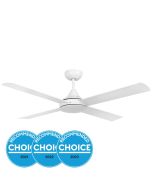 STRADBROKE 52 DC ceiling fan with E27 2 LIGHTS 7W White 20491201